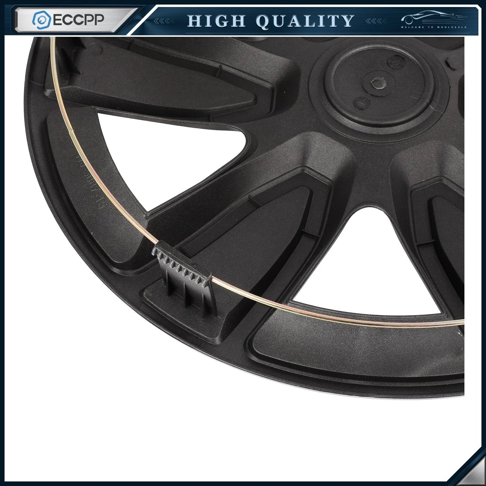 ECCPP 4 Pcs 15 inch Universal Hub Caps Wheel Cover Kit Snap On For R15 Tire Rim KOEEP [11]