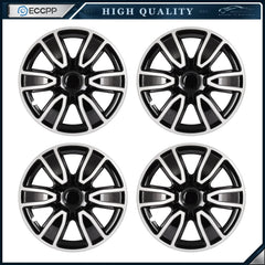 ECCPP 4 Pcs 15 inch Universal Hub Caps Wheel Cover Kit Snap On For R15 Tire Rim KOEEP [1]