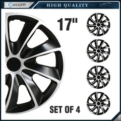 ECCPP 4 Pcs Wheel Hub Caps with Snap-On Retention Rings For 17 inch R17 Tires 6B93BC-57 [2]
