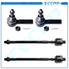 ECCPP 4pcs Front Steering Inner & Outer Tie Rod End Kit Fits 1997-2000 2001 Q45 KOEEP [1]