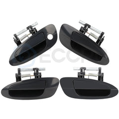 ECCPP 4x Black Door Handle For Nissan 02-06 Altima Rear Front LH RH Outside Side ECCPP [1]
