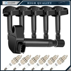 ECCPP 6 For 3.2L Acura CL TL 3.0L Accord 3.5L Odyssey Ignition Coil Spark Plug 6B93BC-57 [1]