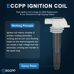 ECCPP 6 Ignition Coils For 13-16 Porsche Boxster 2.7L 09-12 Boxster 2.9L KOEEP [3]