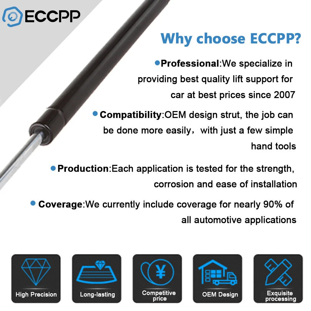 ECCPP 6x Hood+Window+Tailgate Lift Supports Struts For 1997-2002 Ford Expedition 6B93BC-57 [5]