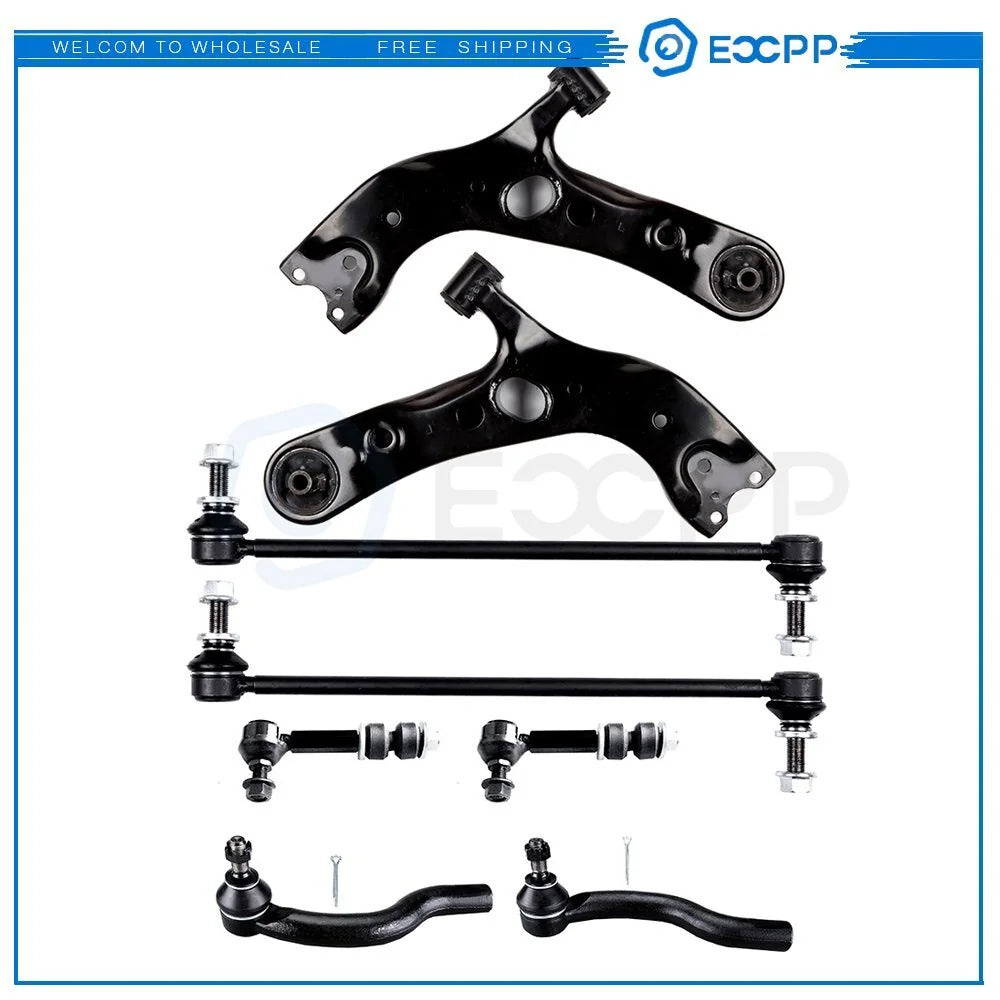ECCPP 8x Front + Rear Sway Bars Lower Control Arms Kit For 2006-2014 Toyota Rav4 KOEEP [1]