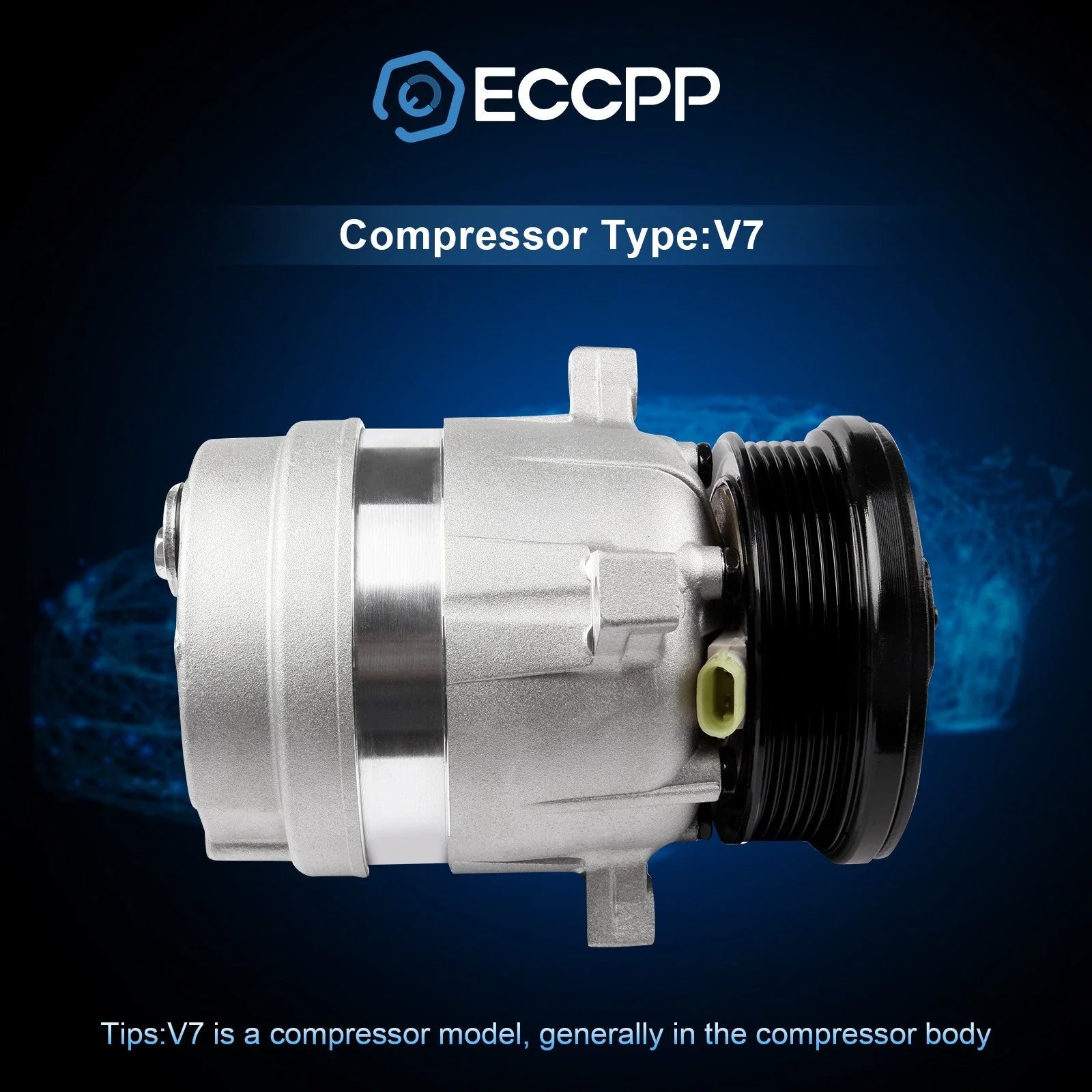 ECCPP AC Compressor For 1998-2003 Chevrolet S10 2.2L l4 GAS FLEX OHV KOEEP [2]