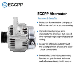 ECCPP Alternator For 1.8L 13756 Chevrolet Prizm Toyota Corolla 27060-0D010 98-02 ECCPP [4]