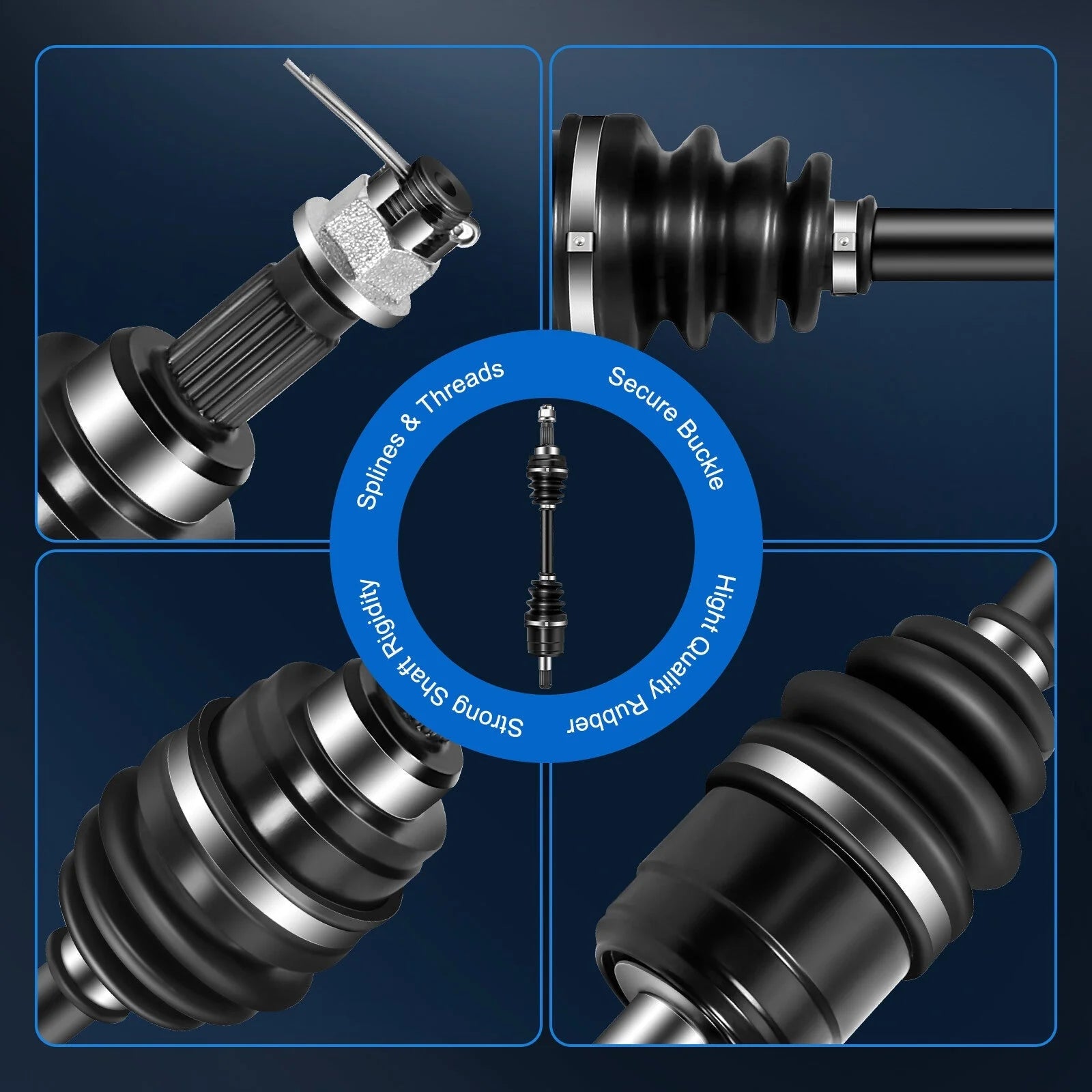 ECCPP CV Axle Set Fits Honda Rancher 350 2000-2005 Front Left & Right 6B93BC-57 [3]
