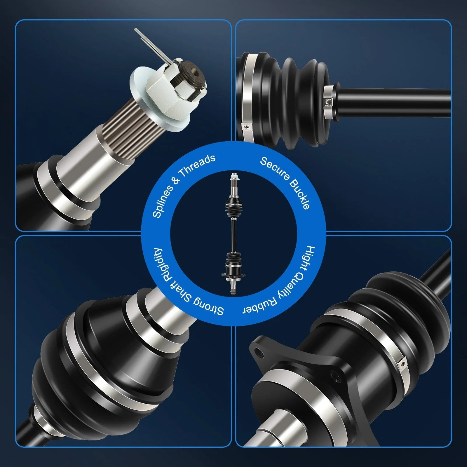 ECCPP CV Joint Axle Fits Can-Am Outlander 400 2007-2014 Front Left Side ECCPP [3]