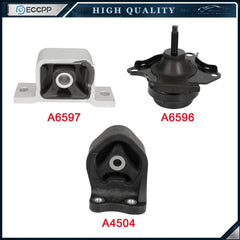 ECCPP Engine Motor Mount Kit FOR 2003-2011 Honda Element 2.4L for AT 3PCS 6B93BC-57 [1]
