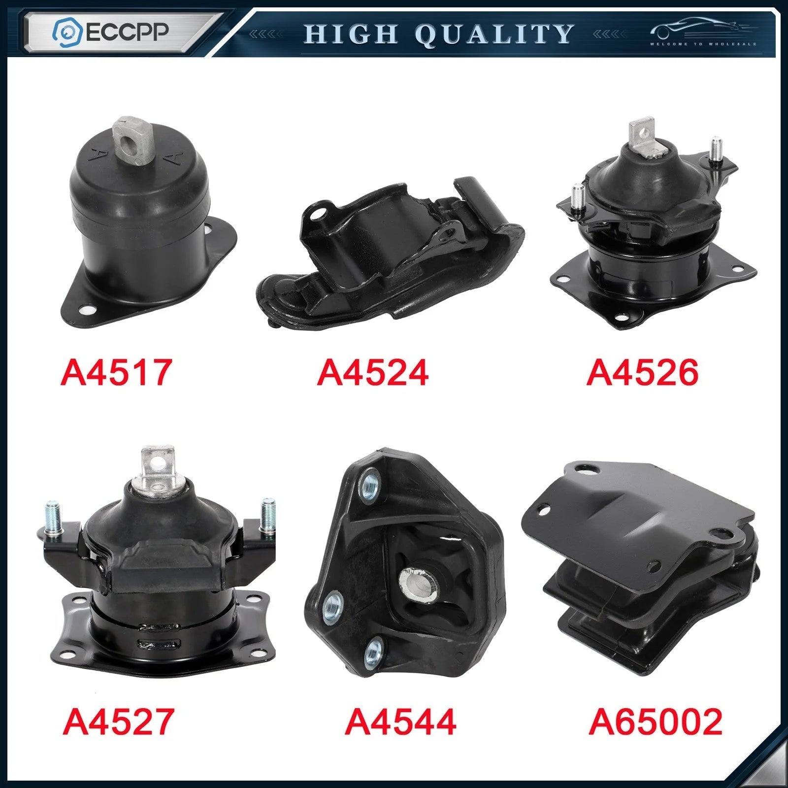 ECCPP Engine Motor Mount Kit For Acura TL 3.2L 2004-2006 6Pcs For Auto Trans KOEEP [1]