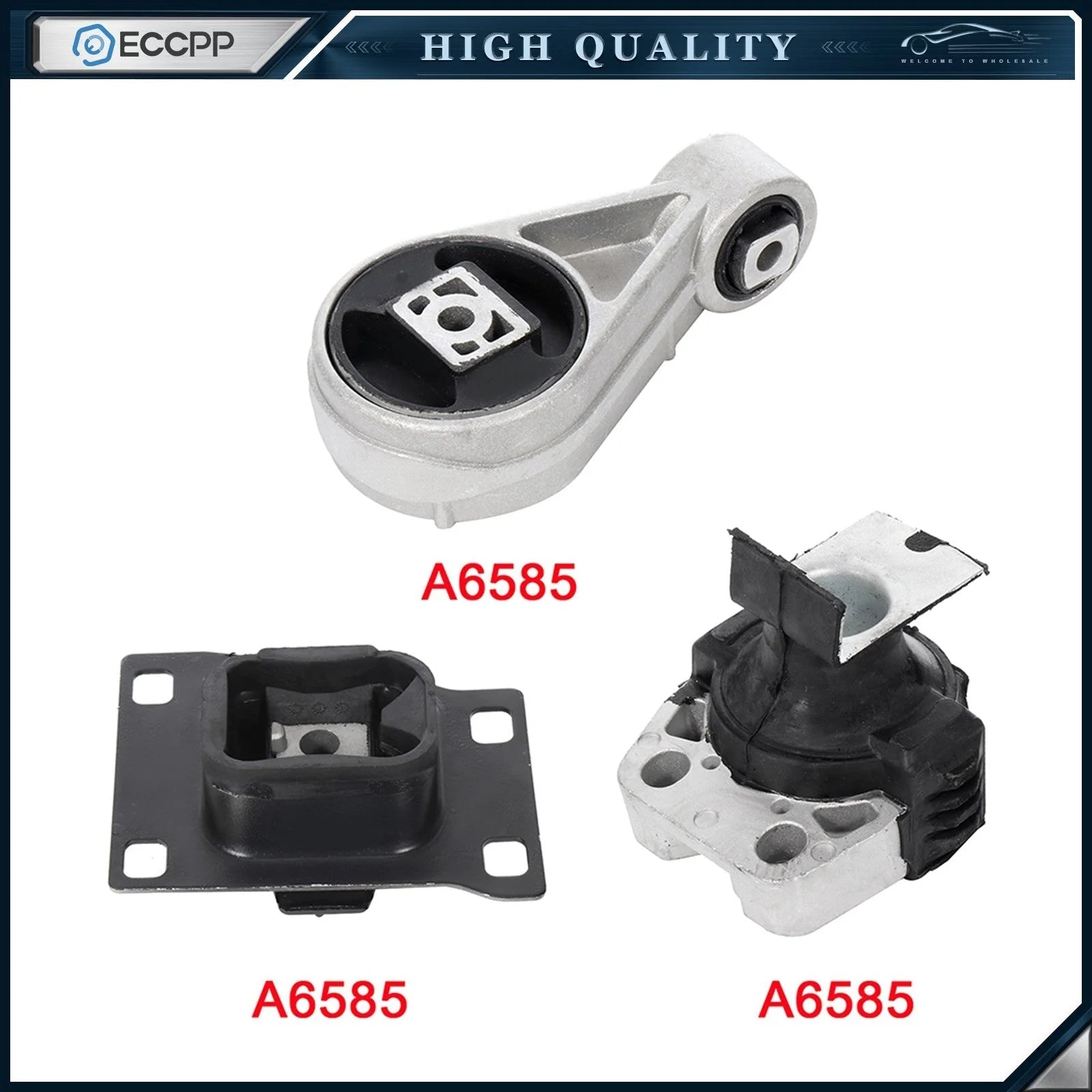 ECCPP Engine Motor Transmission Mount 3Pcs For Ford Focus 2005-07 2.0L 2.3L 2.5L KOEEP [1]