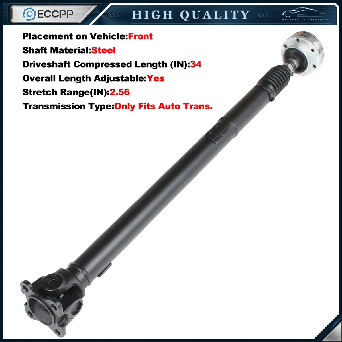 ECCPP Front Driveshaft 36" For 2005-06 Jeep Grand Cherokee Commander 52105728AC 6B93BC-57 [1]