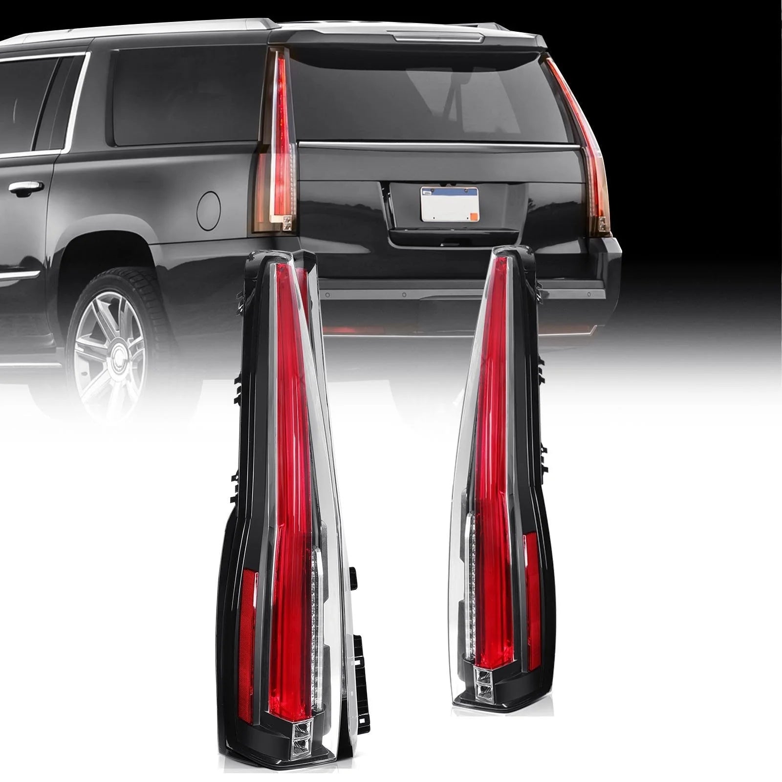 ECCPP Full LED Tail Lights For 2007-2014 Chevy Suburban Tahoe GMC Yukon Pair KOEEP [1]