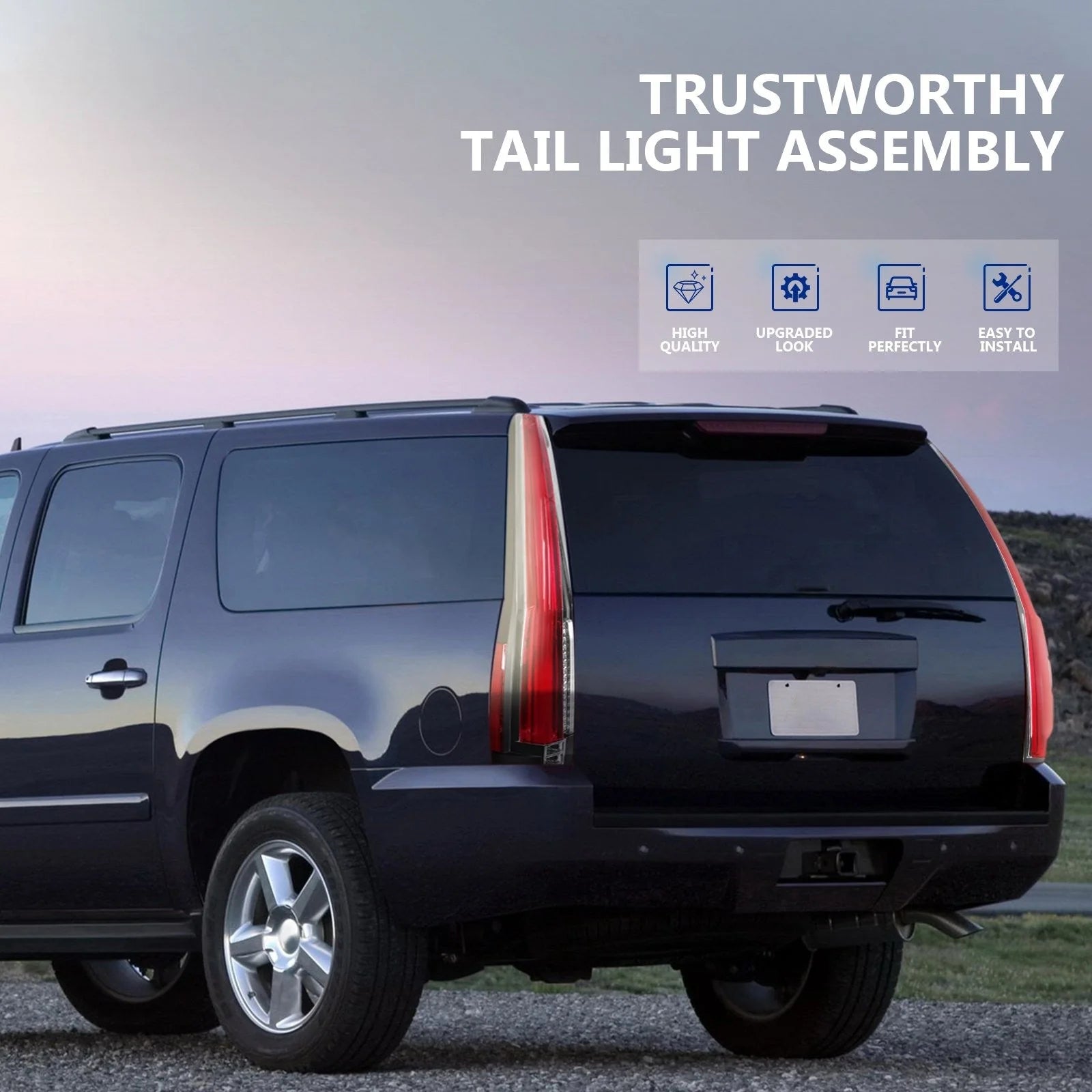 ECCPP Full LED Tail Lights For 2007-2014 Chevy Suburban Tahoe GMC Yukon Pair KOEEP [8]