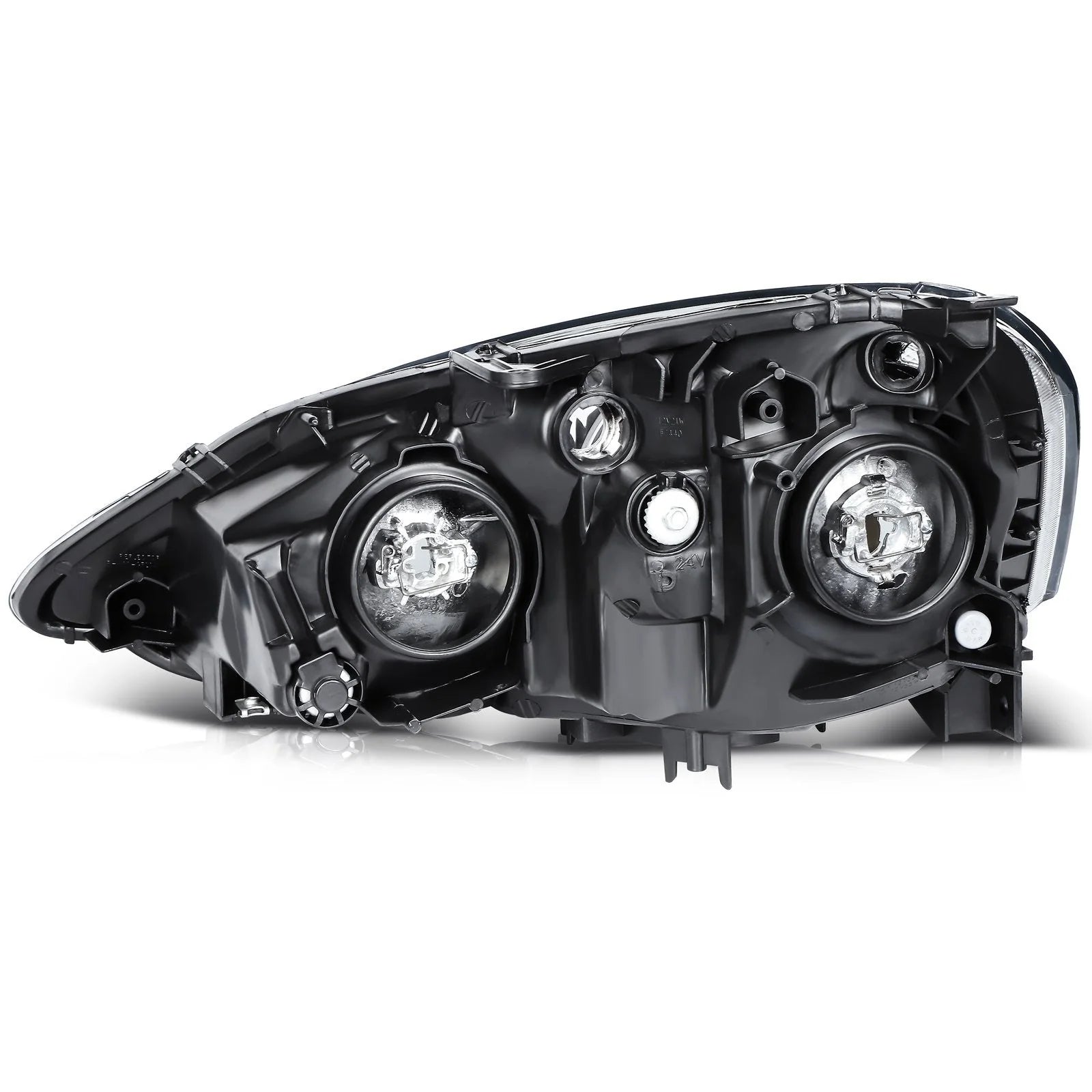 ECCPP Halogen Headlights Assembly For Acura RSX 2.0L 2002-2004 Pair Kit Black KOEEP [11]