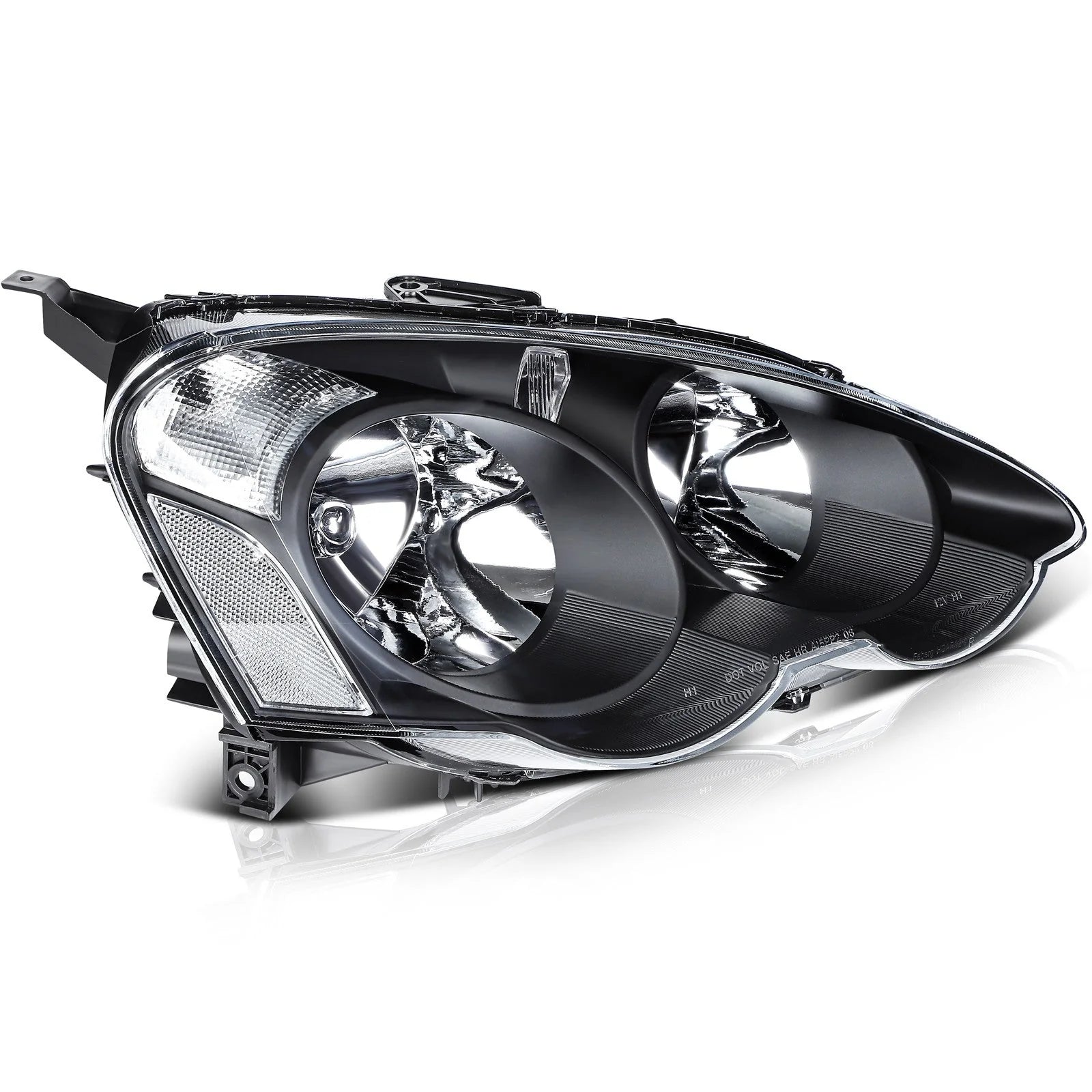 ECCPP Halogen Headlights Assembly For Acura RSX 2.0L 2002-2004 Pair Kit Black KOEEP [8]