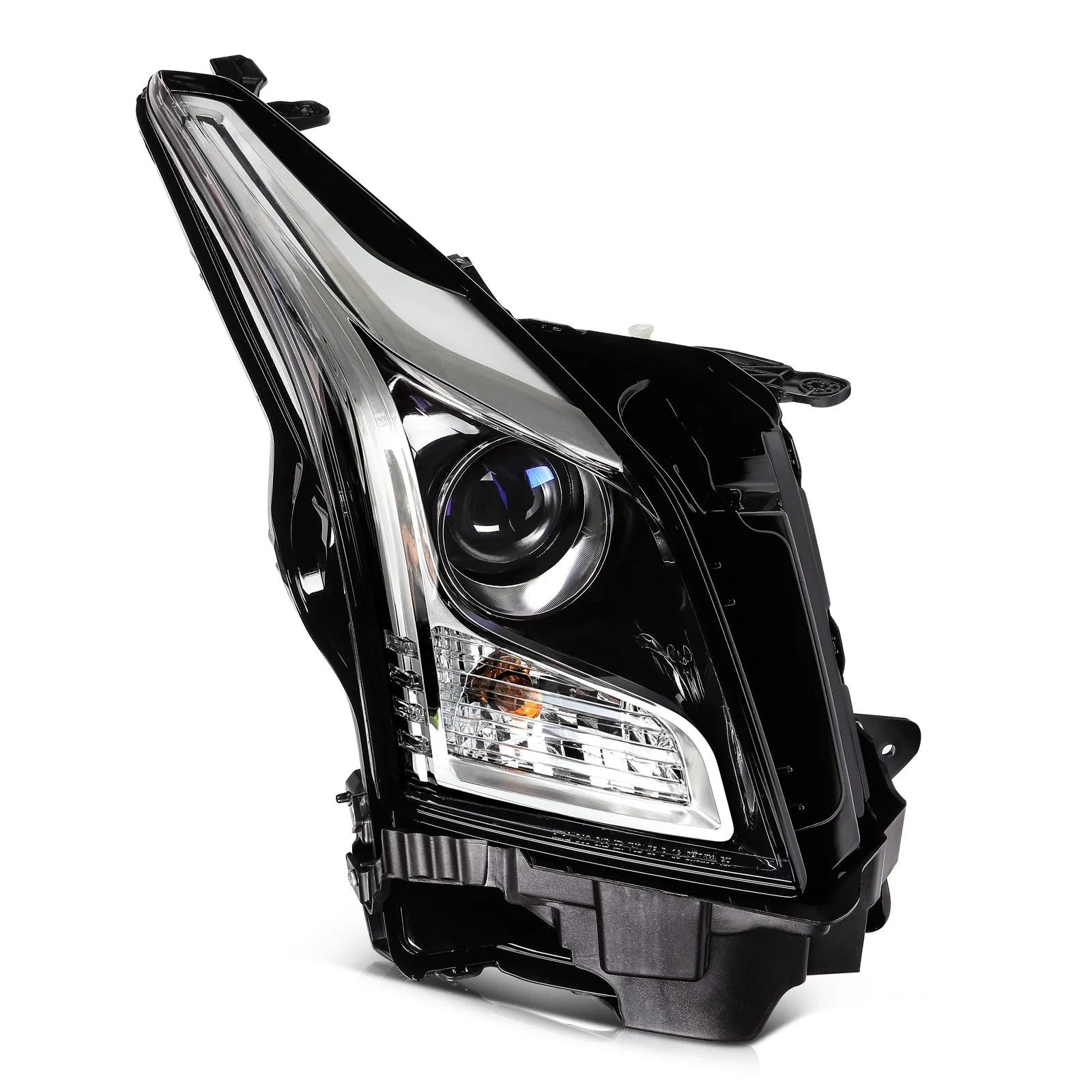 ECCPP Halogen Headlights Assembly For Cadillac ATS 2013-2019 Pair Kit Black 6B93BC-57 [7]