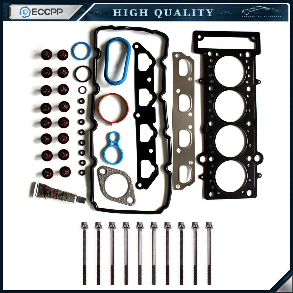 ECCPP Head Gasket Bolts Set For 02-08 Mini Cooper 1.6L l4 GAS SOHC W10B16A 6B93BC-57 [1]