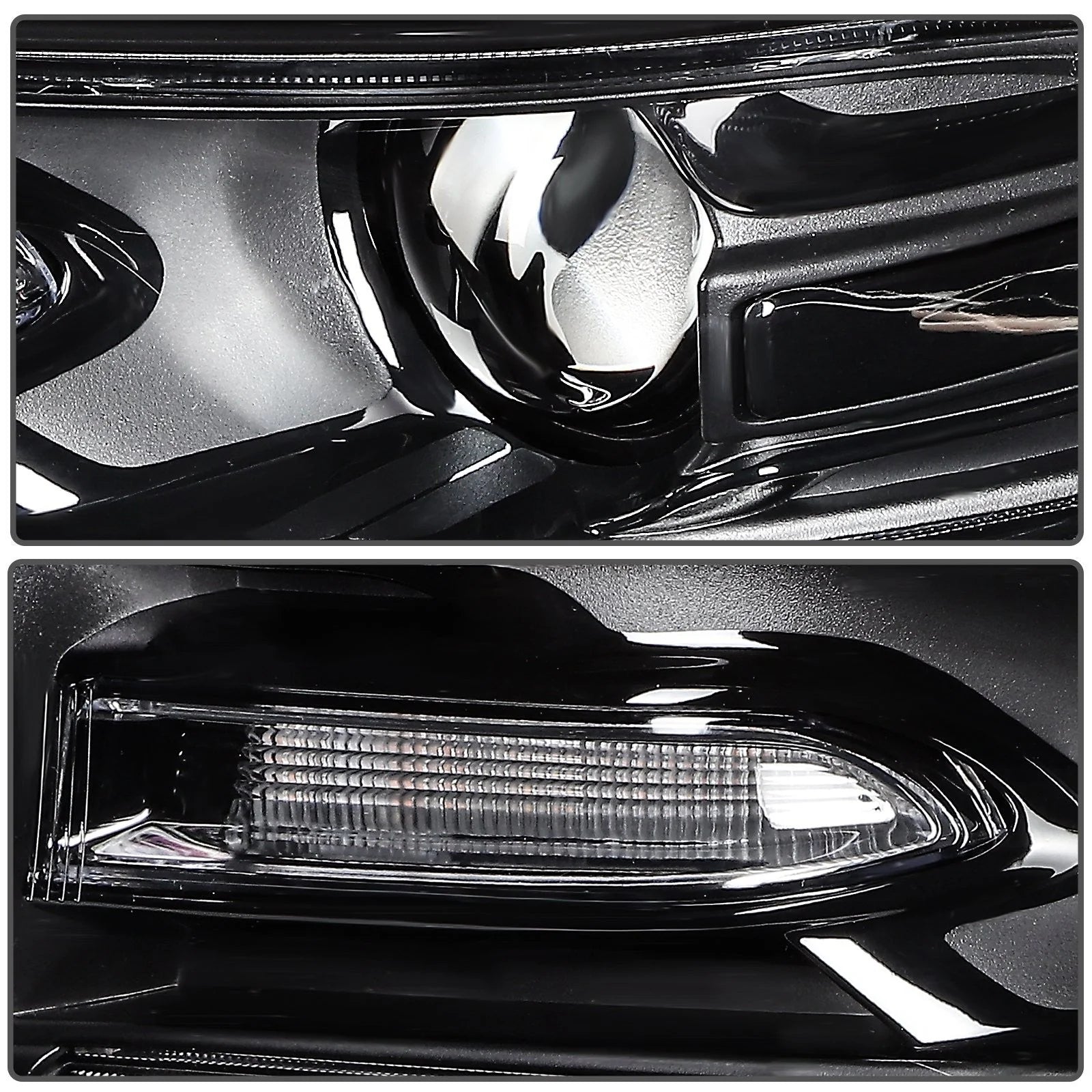 ECCPP Headlight Assembly For Dodge Charger 2015-2021 Driver Left Side Black 6B93BC-57 [6]