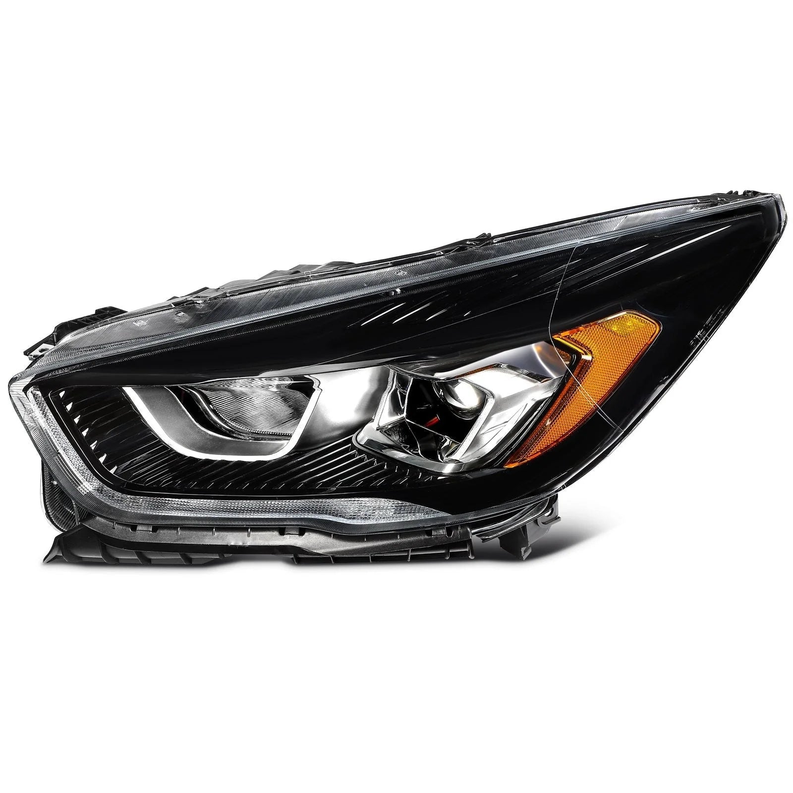 ECCPP Headlight Assembly For For Ford Escape 2017-2019 Driver Left Side Black KOEEP [3]