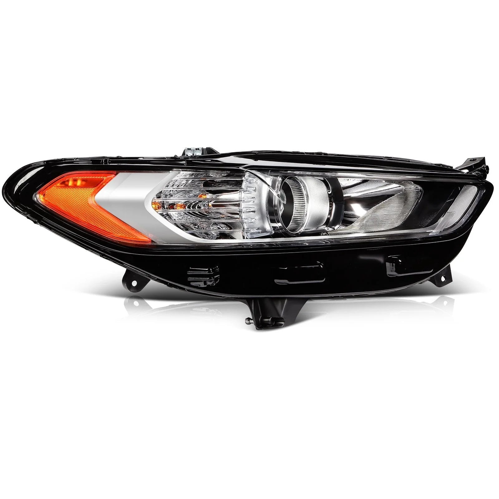 ECCPP Headlight Assembly For Ford Fusion 2013-2016 Passenger Right Side Chrome 6B93BC-57 [4]