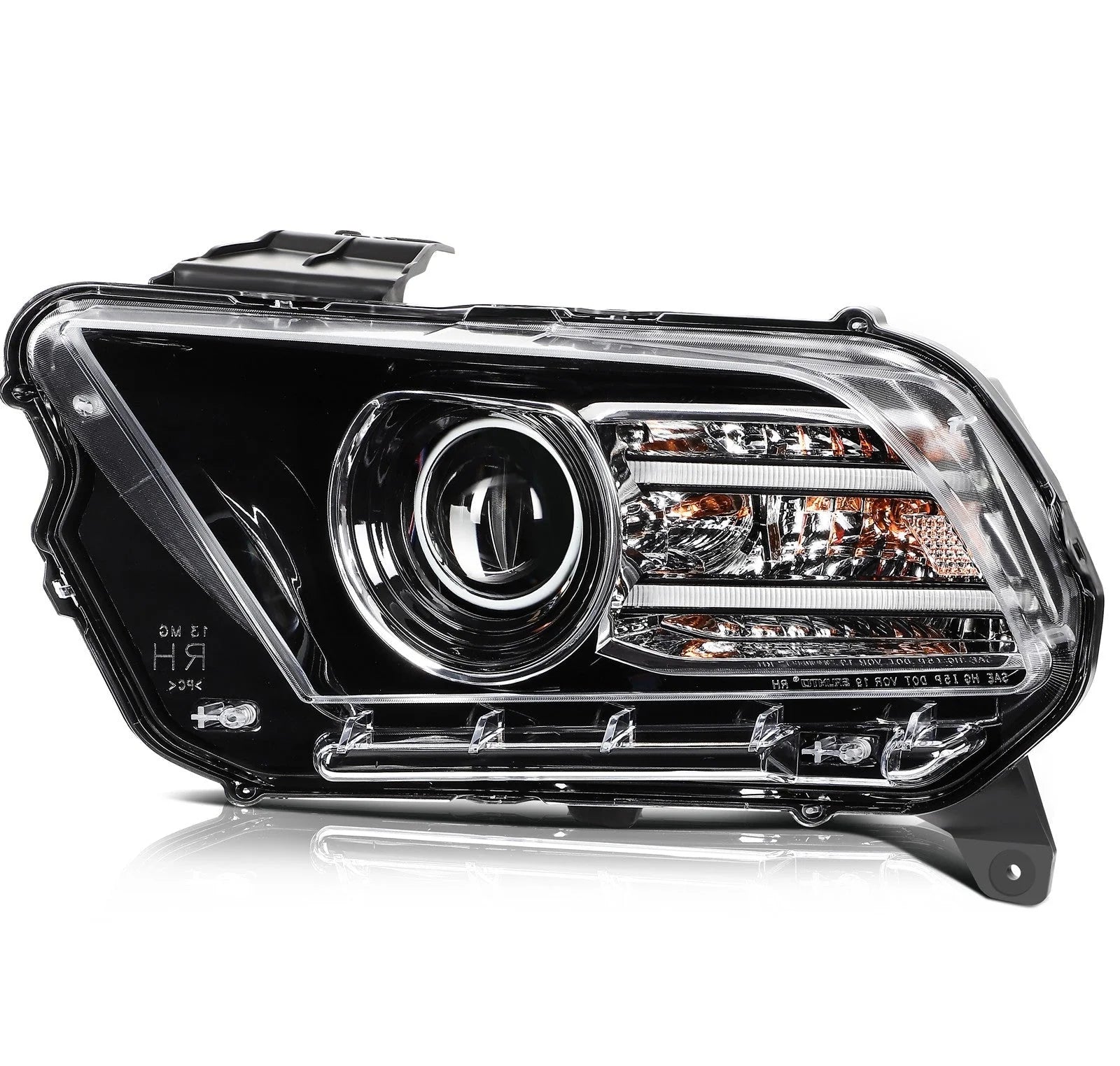 ECCPP Headlight Assembly For Ford Mustang 3.7L 5.0L 5.8L 2013-2014 Left Side 6B93BC-57 [1]