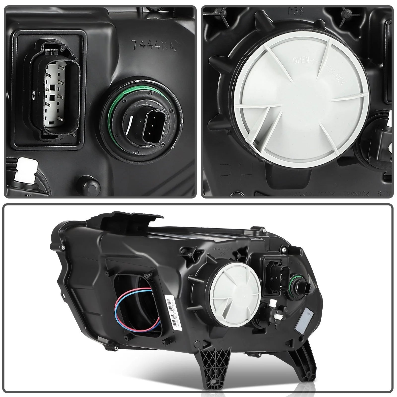 ECCPP Headlight Assembly For Ford Mustang 3.7L 5.0L 5.8L 2013-2014 Left Side 6B93BC-57 [10]