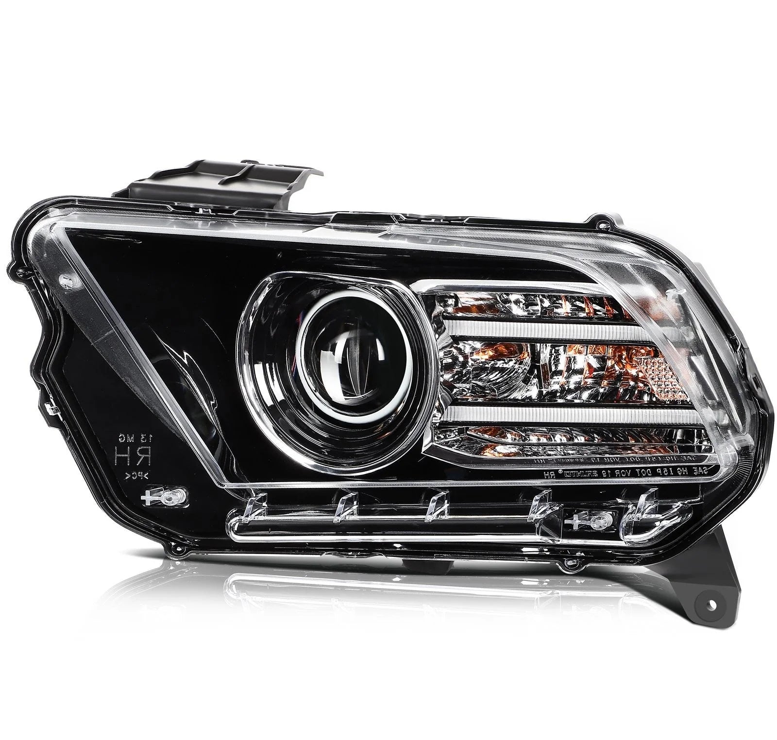 ECCPP Headlight Assembly For Ford Mustang 3.7L 5.0L 5.8L 2013-2014 Left Side 6B93BC-57 [2]