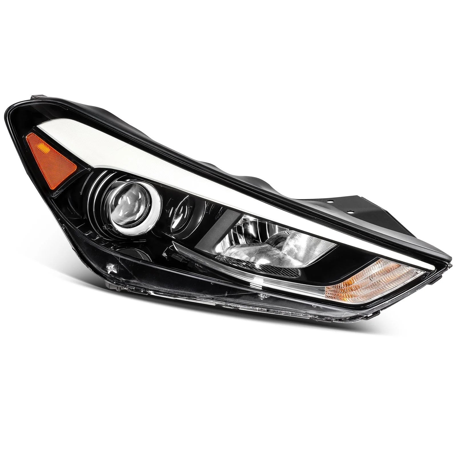 ECCPP Headlight Assembly For Hyundai Tucson 2016-2018 Passenger Right Side Black 6B93BC-57 [2]