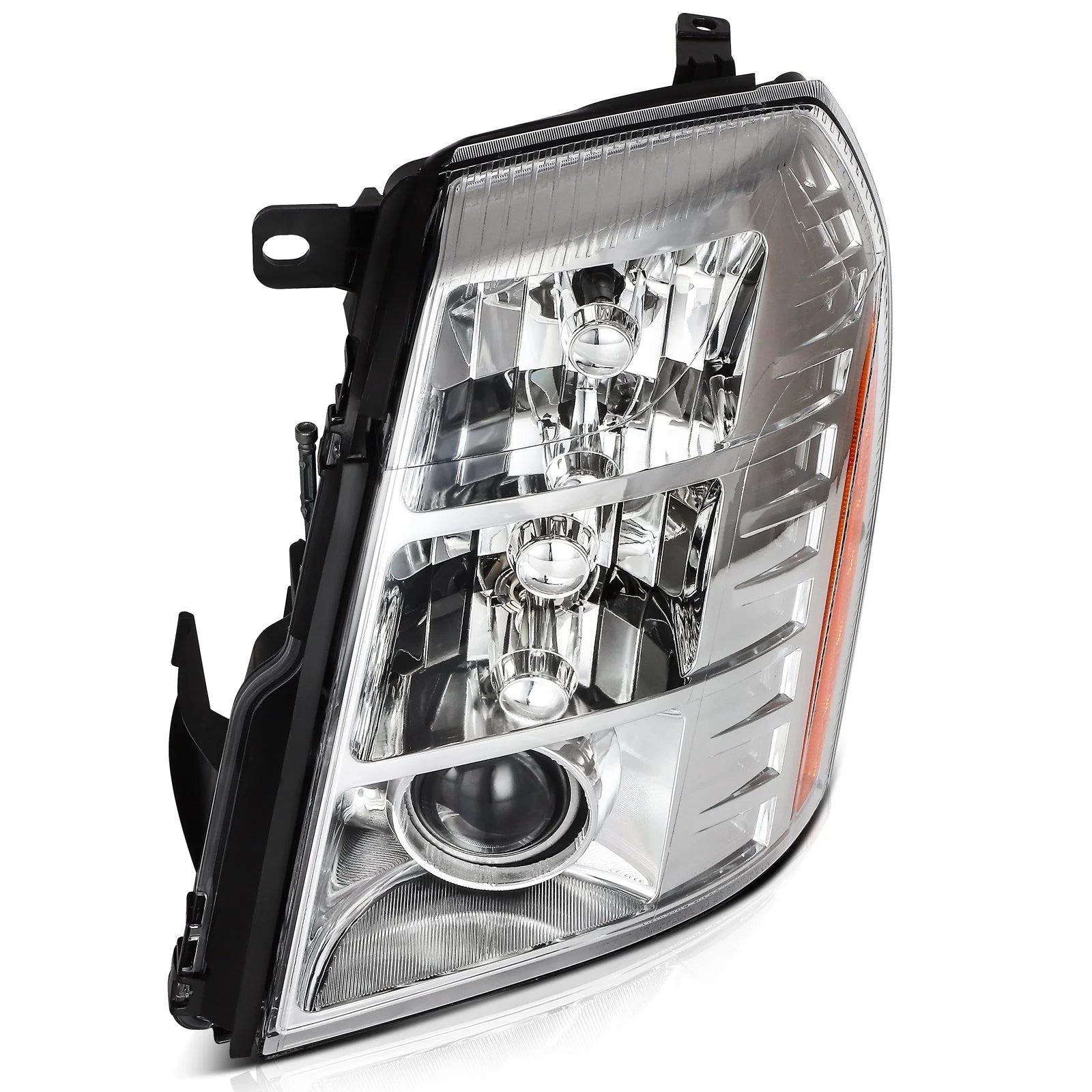 ECCPP Headlight For Cadillac Escalade 6.2L 2009-2014 Driver Left Side Chrome 6B93BC-57 [3]