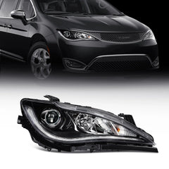 ECCPP Headlight For Chrysler Pacifica Voyager 3.6L 2017-2020 Right Side Black 6B93BC-57 [1]