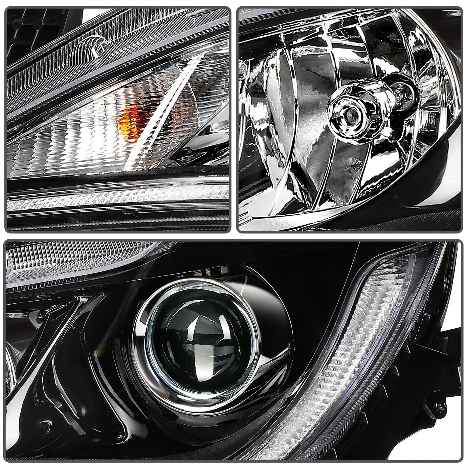 ECCPP Headlight For Chrysler Pacifica Voyager 3.6L 2017-2020 Right Side Black 6B93BC-57 [8]