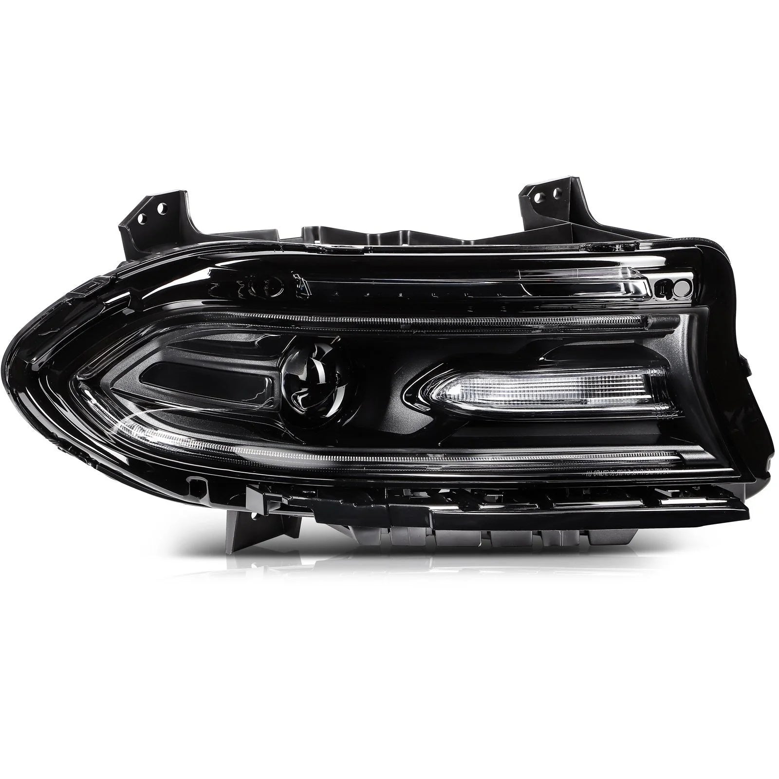 ECCPP Headlight For Dodge Charger 2015-2021 Passenger Right Side Black 6B93BC-57 [1]