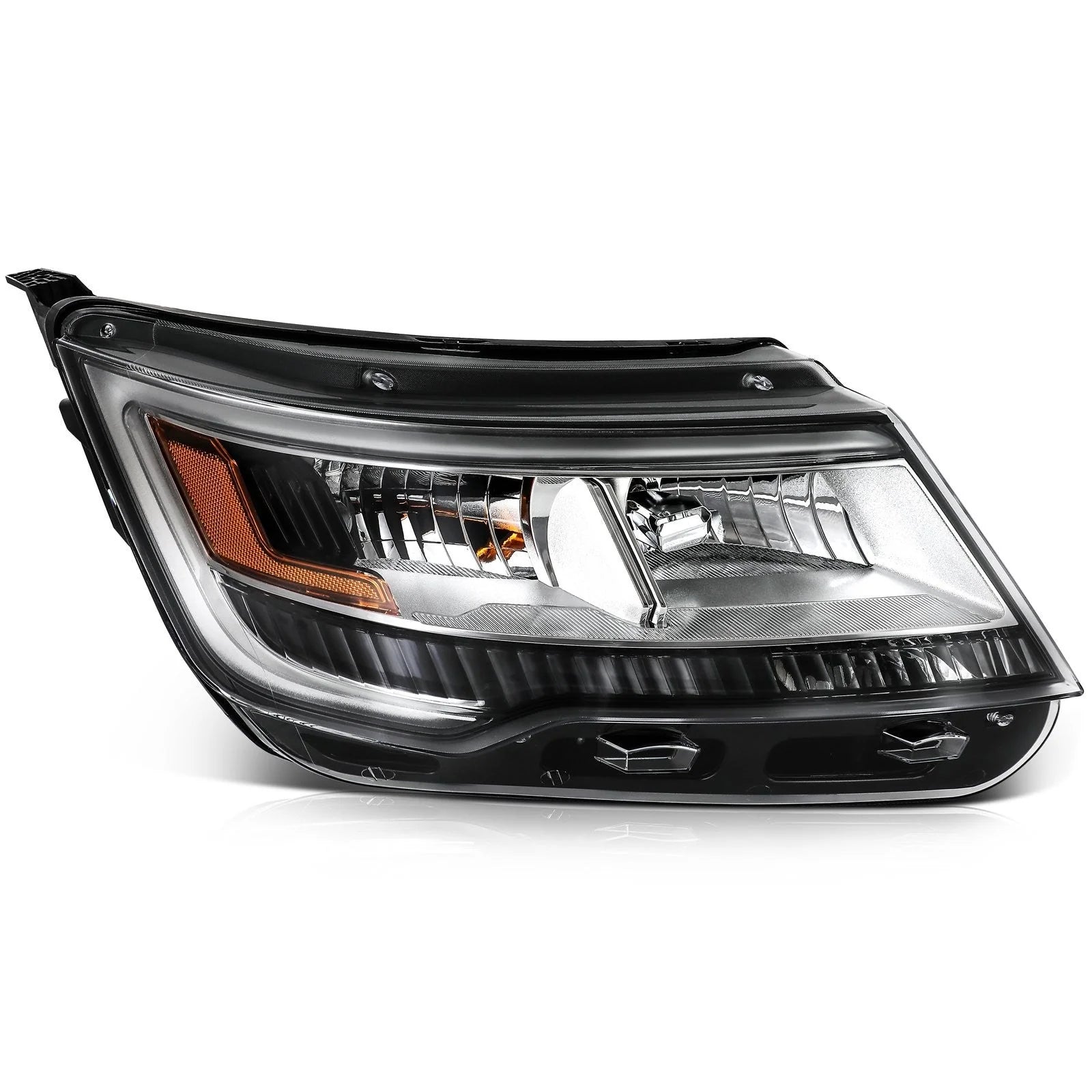 ECCPP Headlight For Ford Explorer 2.3L 3.5L 2016-2018 Passenger Right Side Black KOEEP [8]