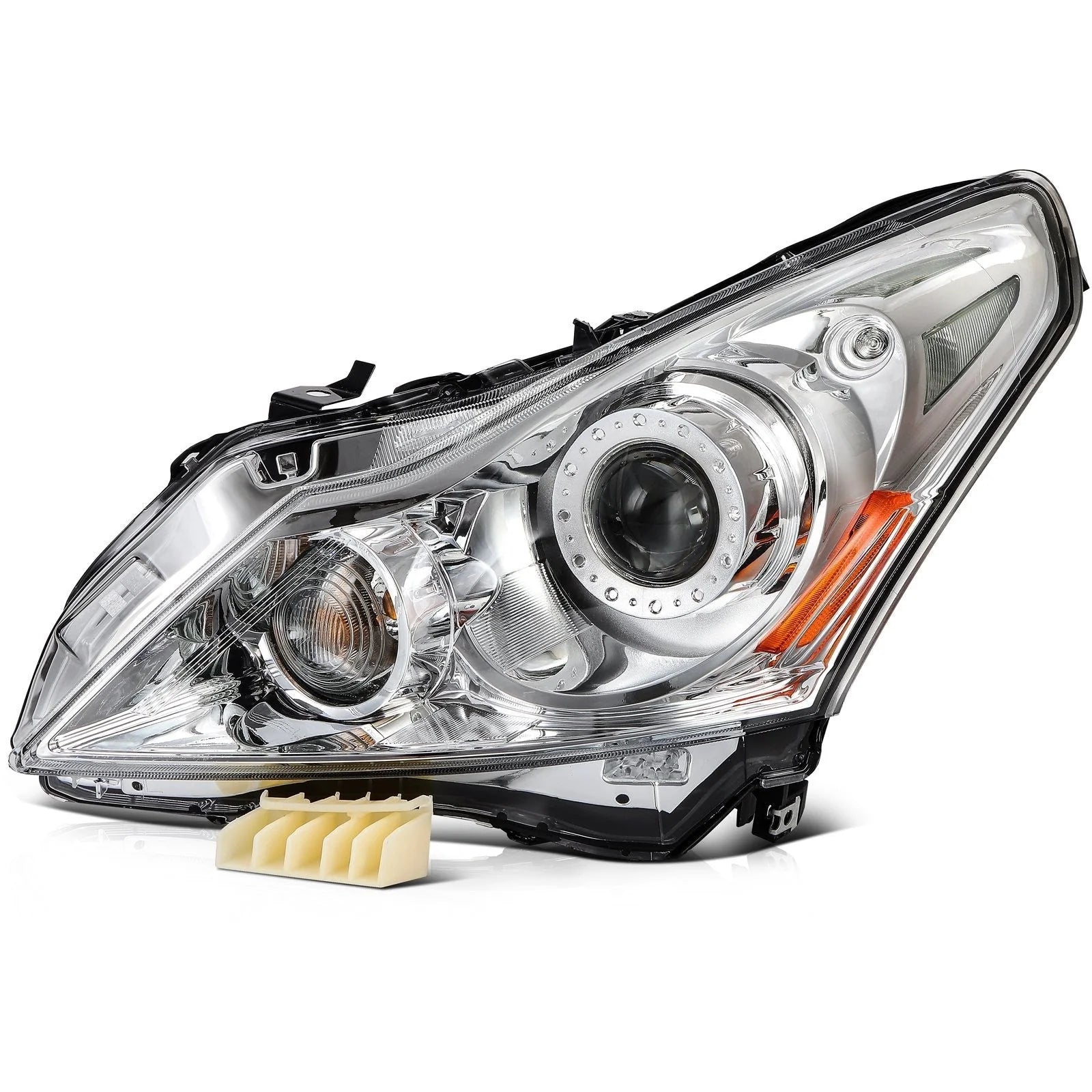 ECCPP Headlight For INFINITI For G25 For G37 2010-2013 Driver Left Side Chrome 6B93BC-57 [1]