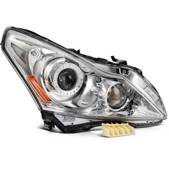 ECCPP Headlight For INFINITI For G25 For G37 2010-2013 Right Side Chrome Amber 6B93BC-57 [1]