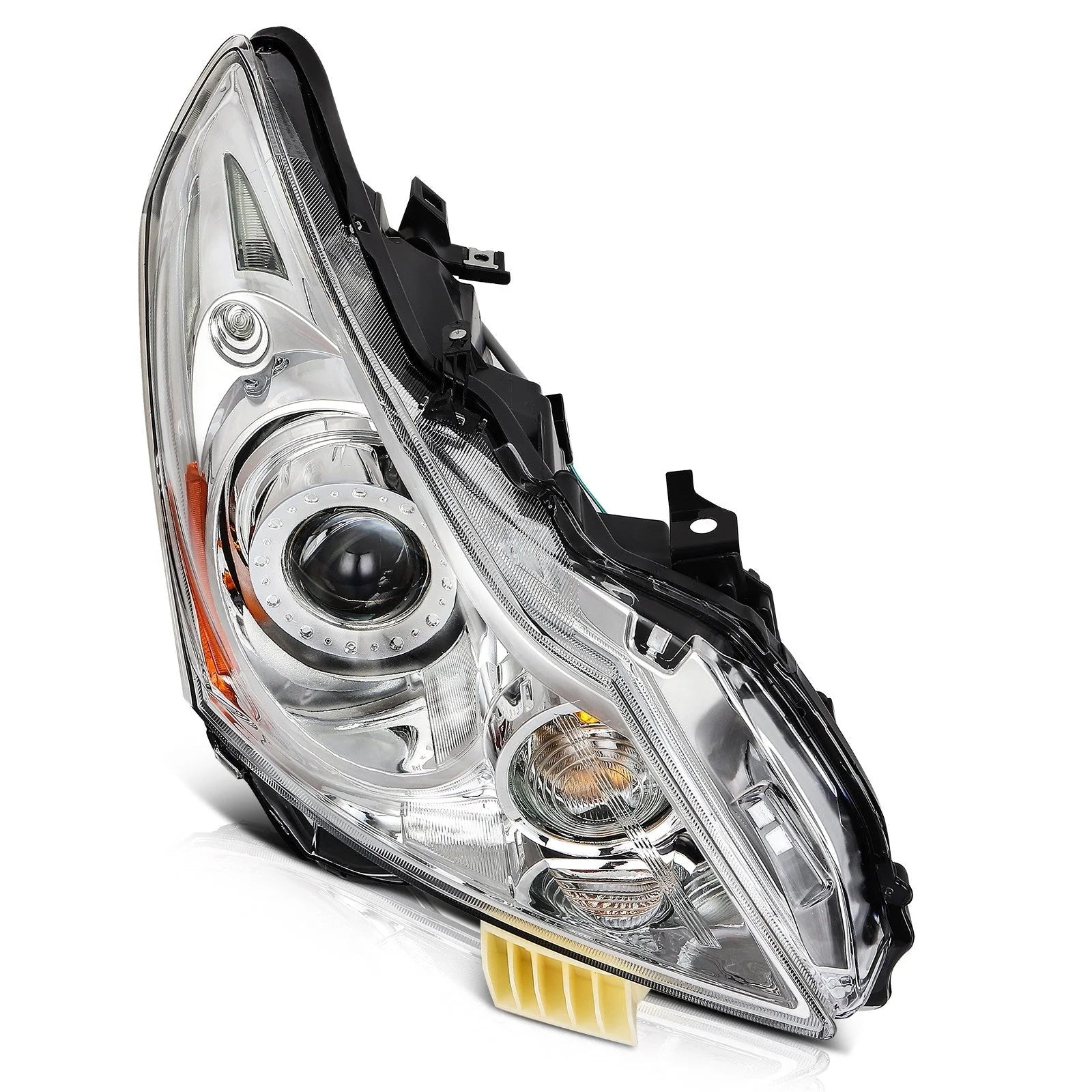 ECCPP Headlight For INFINITI For G25 For G37 2010-2013 Right Side Chrome Amber 6B93BC-57 [4]