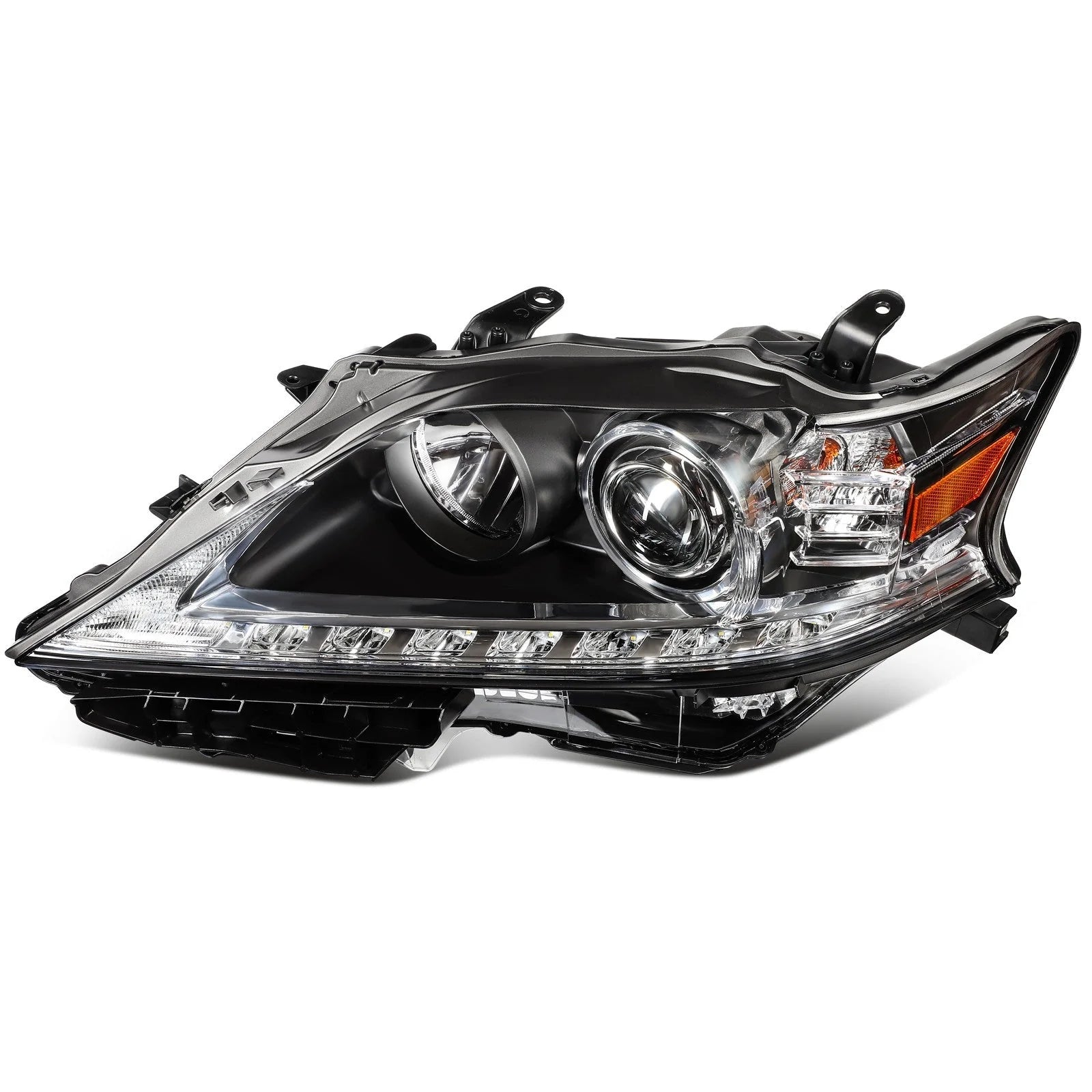 ECCPP Headlight For Lexus RX350 RX450h 3.5L 2013-2015 Driver Left Side Black 6B93BC-57 [6]