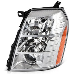 ECCPP Headlights Assembly For Cadillac Escalade 6.2L 2009-2014 Pair Chrome Amber KOEEP [4]
