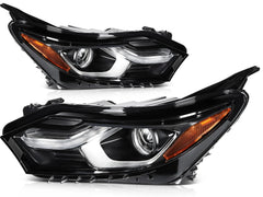 ECCPP Headlights Assembly For Chevrolet Equinox 2018-2020 Pair Kit Black Amber KOEEP [2]