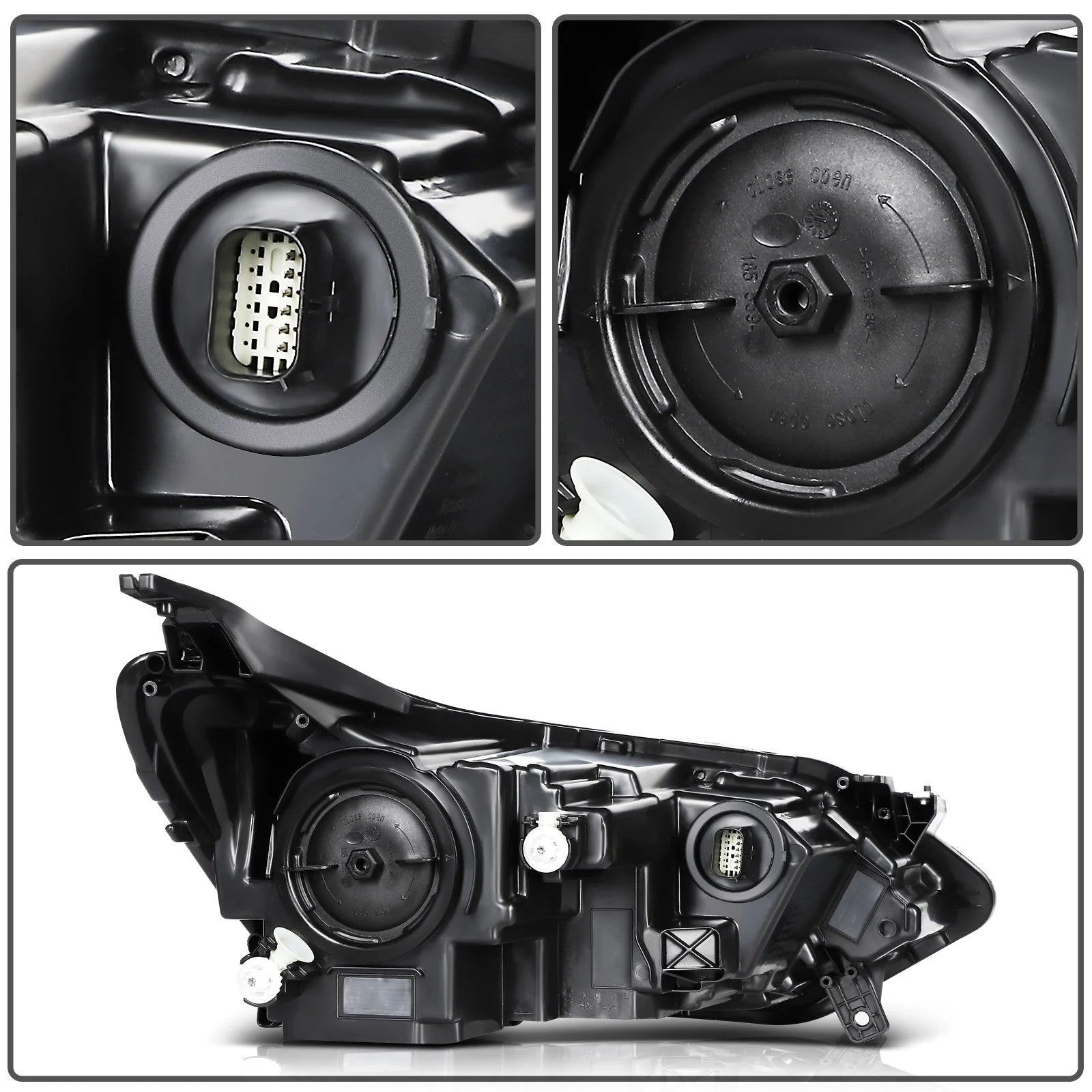 ECCPP Headlights Assembly For Chevrolet Equinox 2018-2020 Pair Kit Black Amber KOEEP [9]