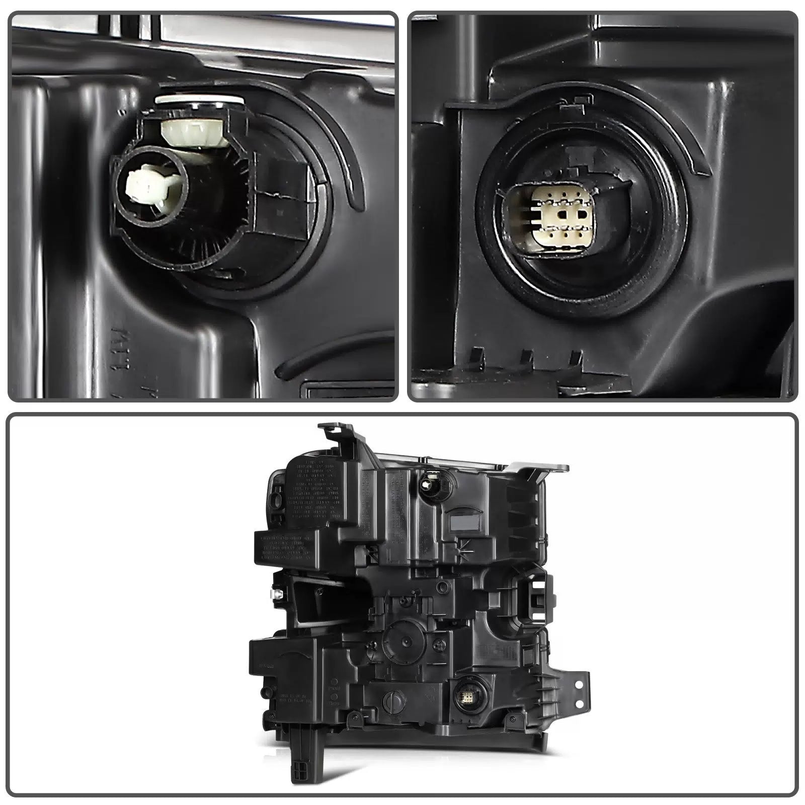 ECCPP Headlights Assembly For Chevrolet Silverado 1500 2019-2021 Pair Black 6B93BC-57 [8]
