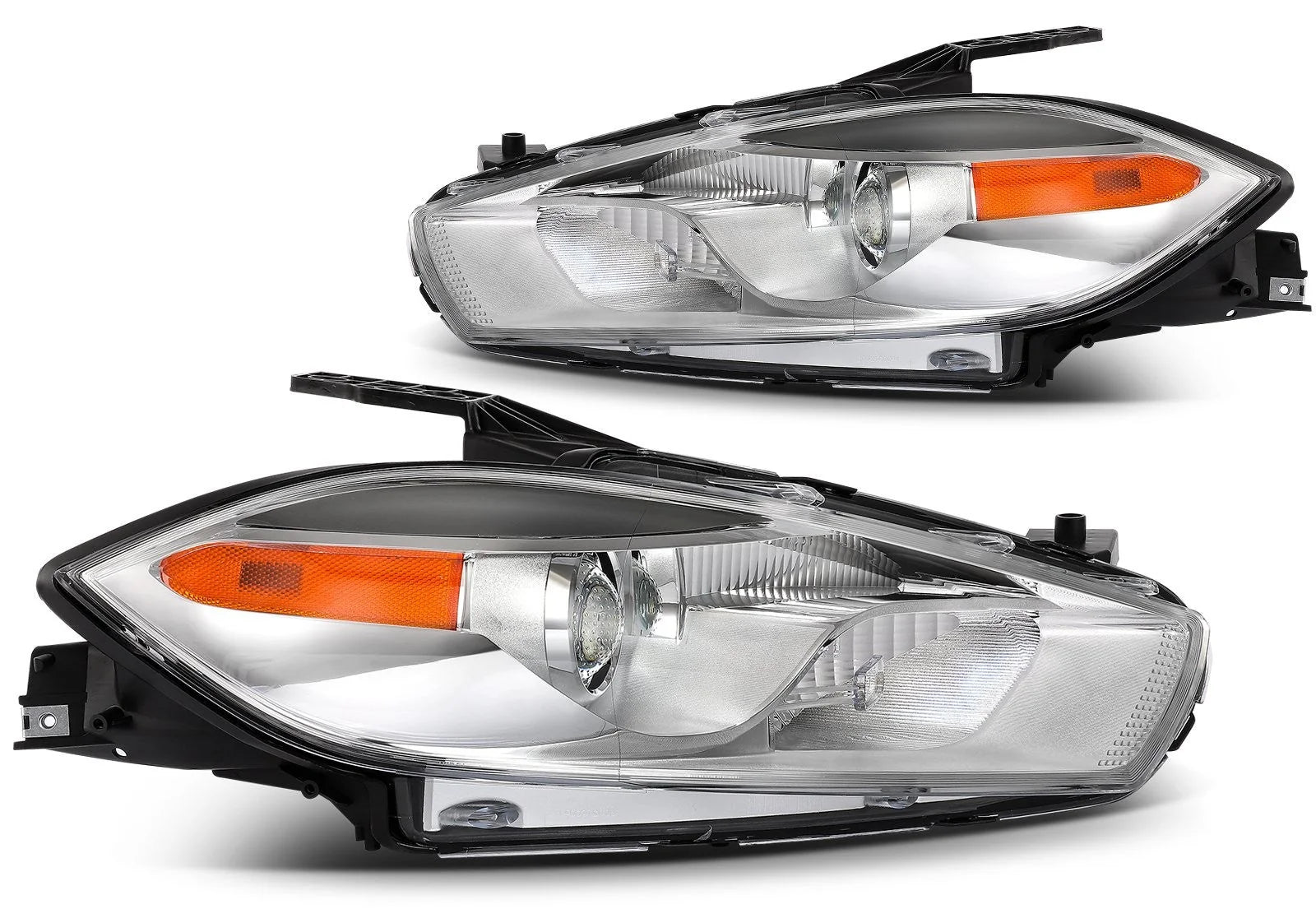 ECCPP Headlights Assembly For Dodge Dart 1.4L 2.0L 2.4L 2013-2016 Pair Black 6B93BC-57 [1]