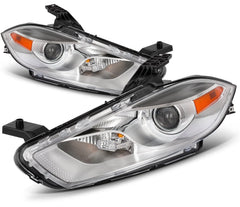 ECCPP Headlights Assembly For Dodge Dart 1.4L 2.0L 2.4L 2013-2016 Pair Black 6B93BC-57 [3]