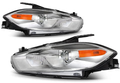 ECCPP Headlights Assembly For Dodge Dart 1.4L 2.0L 2.4L 2013-2016 Pair Black 6B93BC-57 [4]