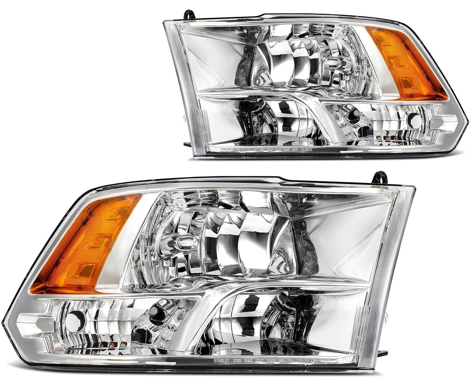 ECCPP Headlights Assembly For Dodge Ram 1500 2500 3500 2009-2018 Pair Chrome 6B93BC-57 [1]