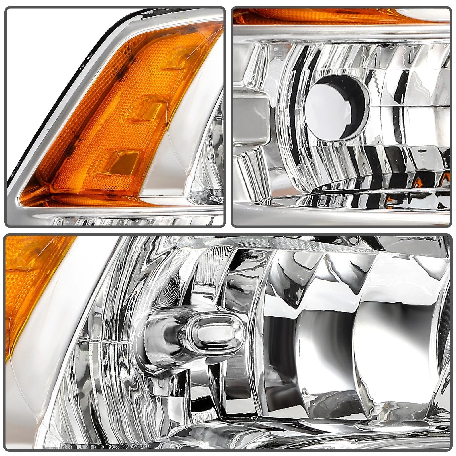 ECCPP Headlights Assembly For Dodge Ram 1500 2500 3500 2009-2018 Pair Chrome 6B93BC-57 [11]