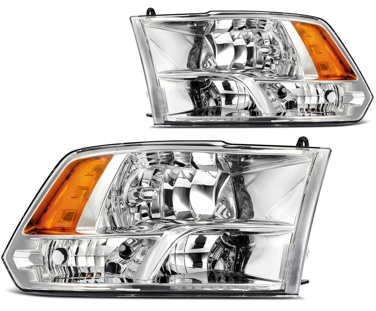 ECCPP Headlights Assembly For Dodge Ram 1500 2500 3500 2009-2018 Pair Chrome 6B93BC-57 [1]