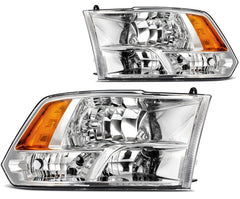 ECCPP Headlights Assembly For Dodge Ram 1500 2500 3500 2009-2018 Pair Chrome 6B93BC-57 [1]